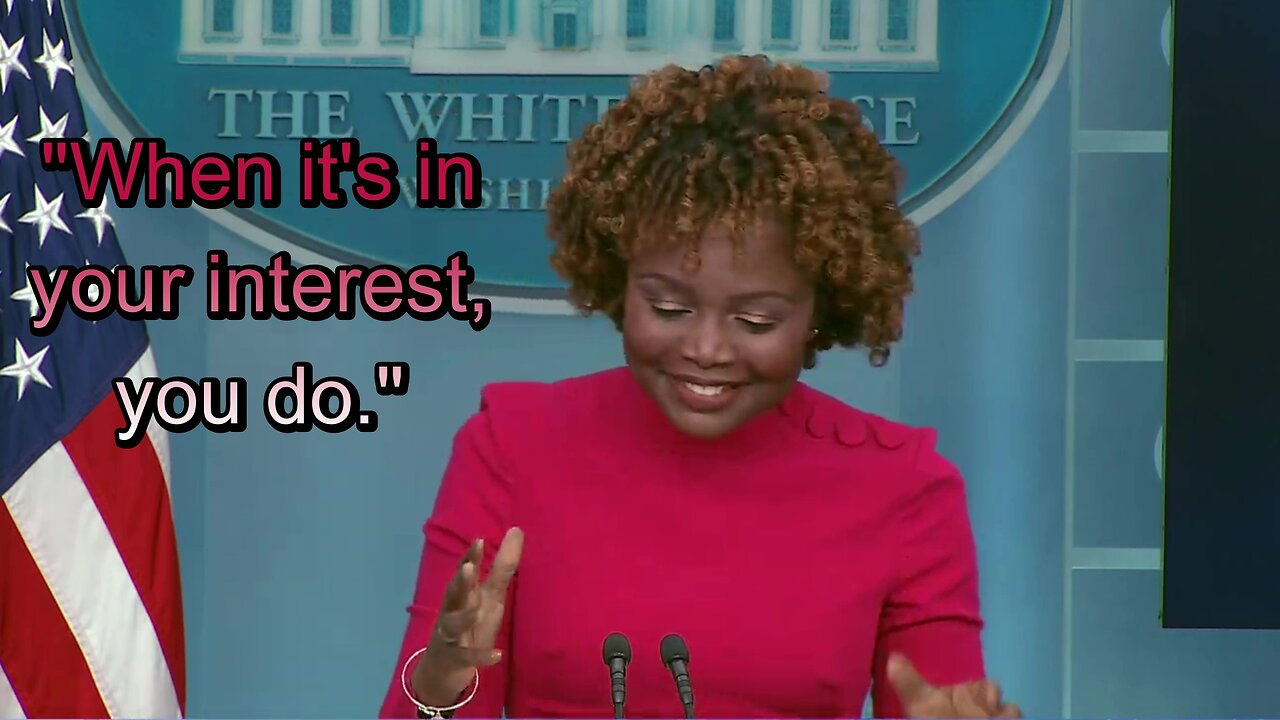 Karine Jean-Pierre Gets Caught