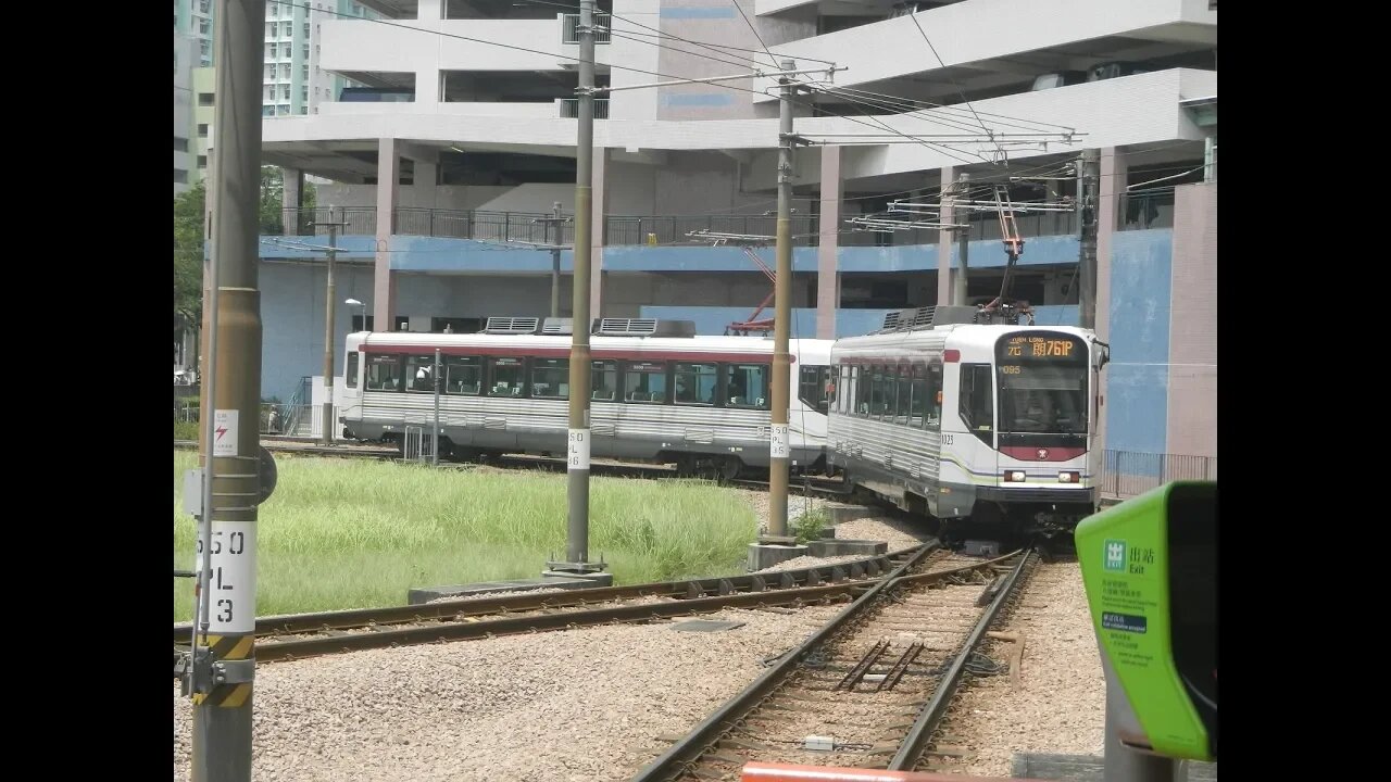 [首輛翻新車]輕鐵1023-1005行走761P線往元朗全程行車片段