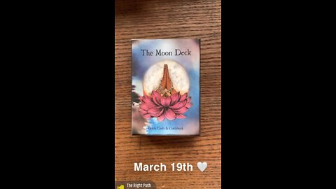 March 19th oracle card: right path