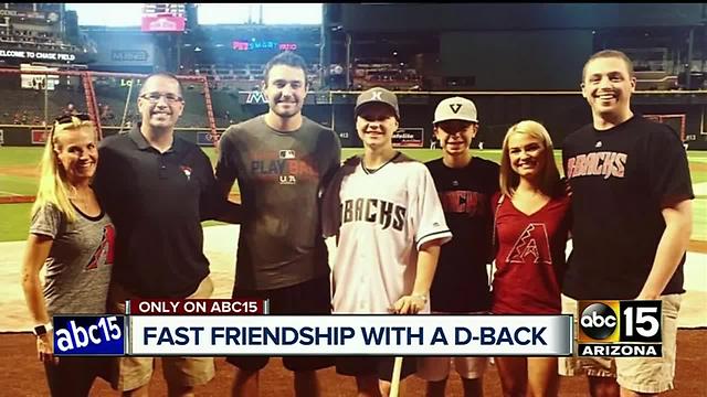 A.J. Pollock creates lasting connection with teenage fan fighting cancer