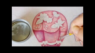 Como pintar Balão no tecido com Lápis De Cor Aquarela - Pintura em Tecido