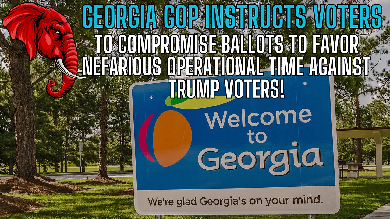 Swing State SHITE - Georgia GOP Instructs Voters To Give Nefarious Actors