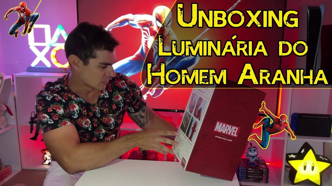 Unboxing - Luminária do Homem Aranha