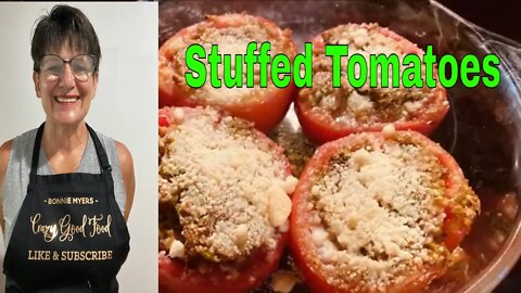 Italian Stuffed Tomatoes top with Cheese