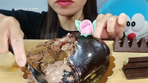 my chocolate sparkle cake asmr