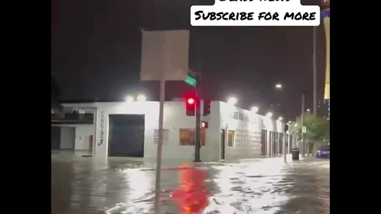 Rare Flash flood hits Las Vegas Nevada