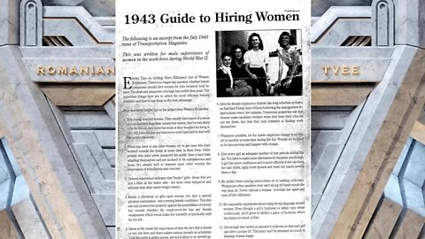 1943 Article on Hiring Women