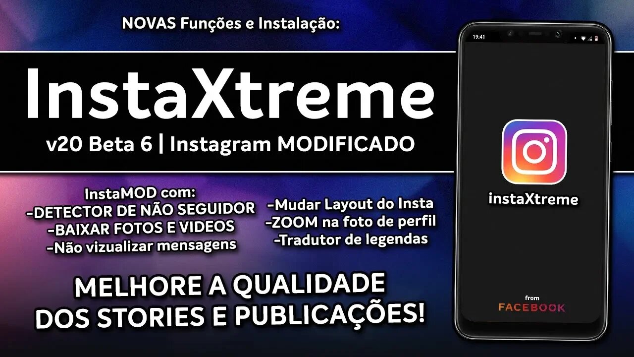 InstaXtreme v20 | O Instagram que você PRECISAVA mas NÃO sabia | MUITAS FUNÇÕES!