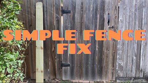 Fixing a Fence Door