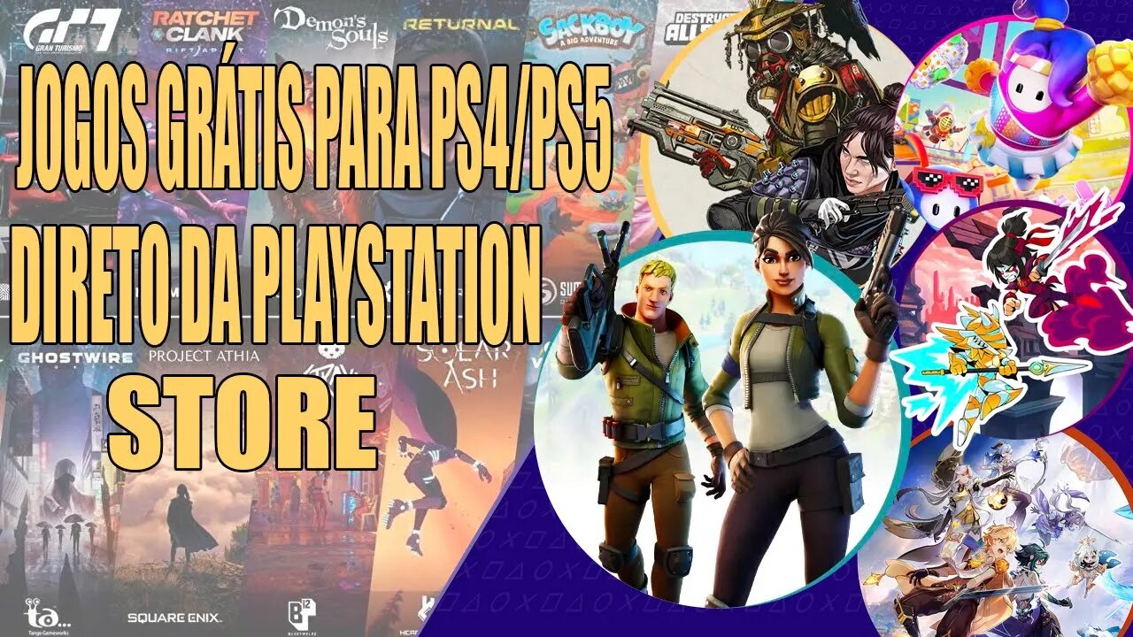 TOP JOGOS PARA PS4 E PS5 GRÁTIS DIRETO DA PLAYSTATION STORE 2022