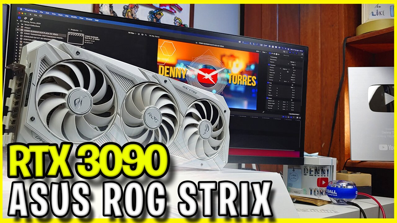 💴 Nvida Geforce ASUS ROG STRIX 3090 WHITE Sem LHR - Super RIG de mineração - RTX 3090