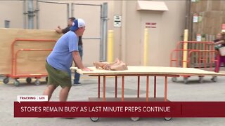 Robert Boyd in Hillsborough County| Stores remain busy as last-minute preparations continue.