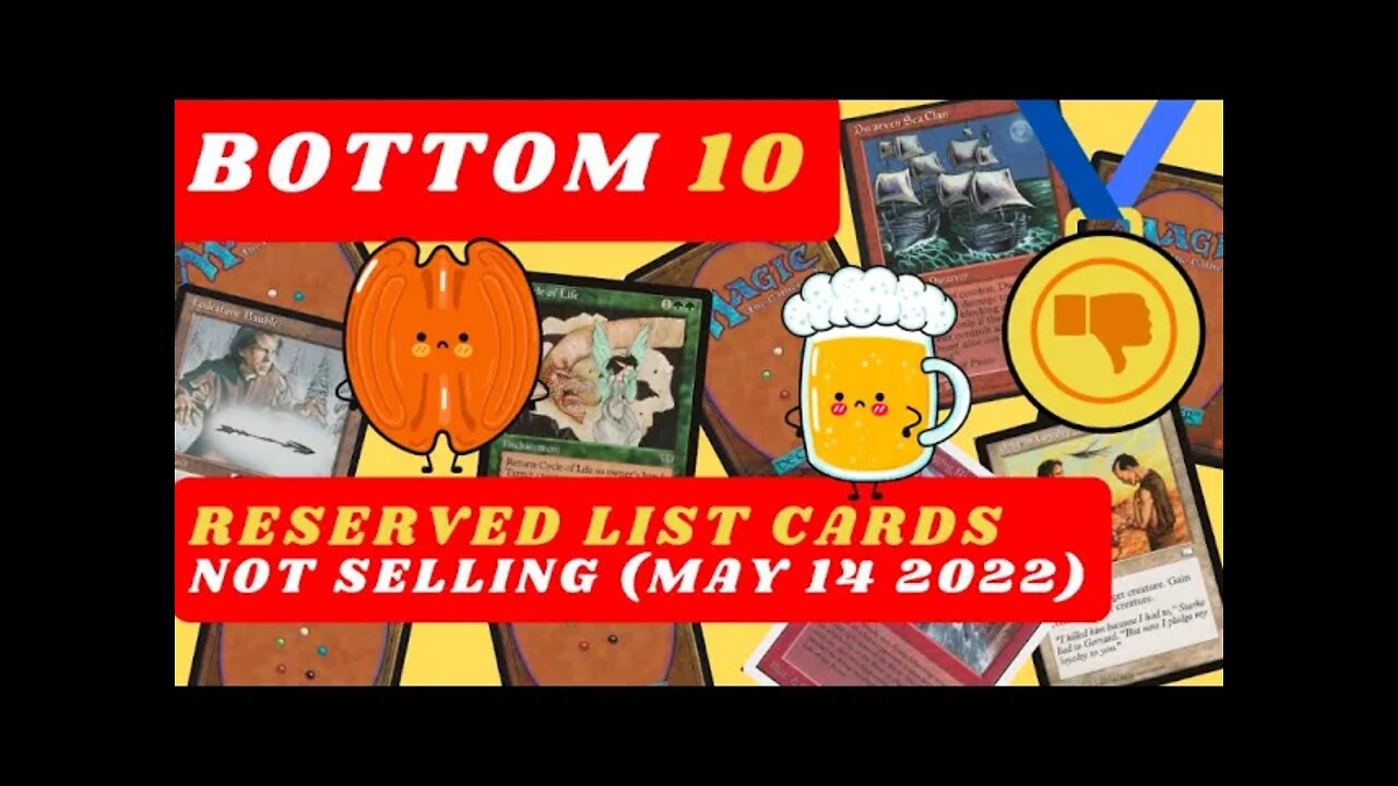 Bottom 10 Reserved list Cards No One Cares about May 9 to15