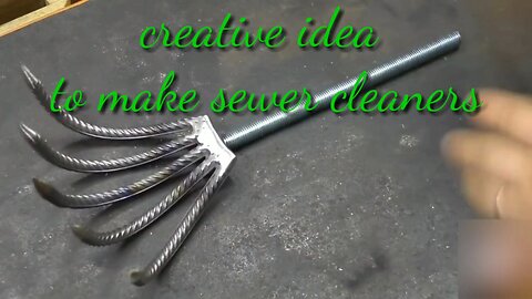 creative idea to make sewer cleaner