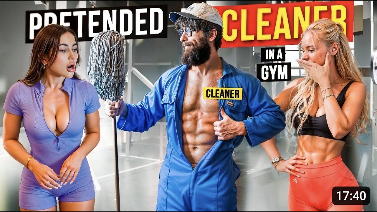 Cleaner ANATOLY Shocks GIRLS in a GYM _ Anatoly GYM PRANK #24