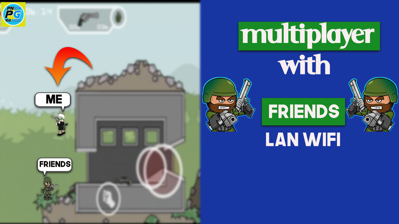 How to play mini militia with friends on Lan Wifi | play mini militia with friends on hotspot.