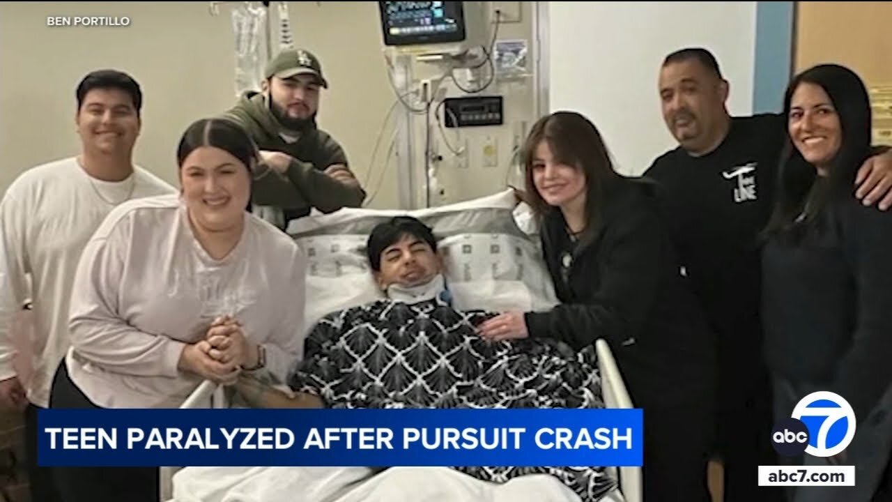 Teen Uber passenger paralyzed after chase ends in crash in Inland Empire