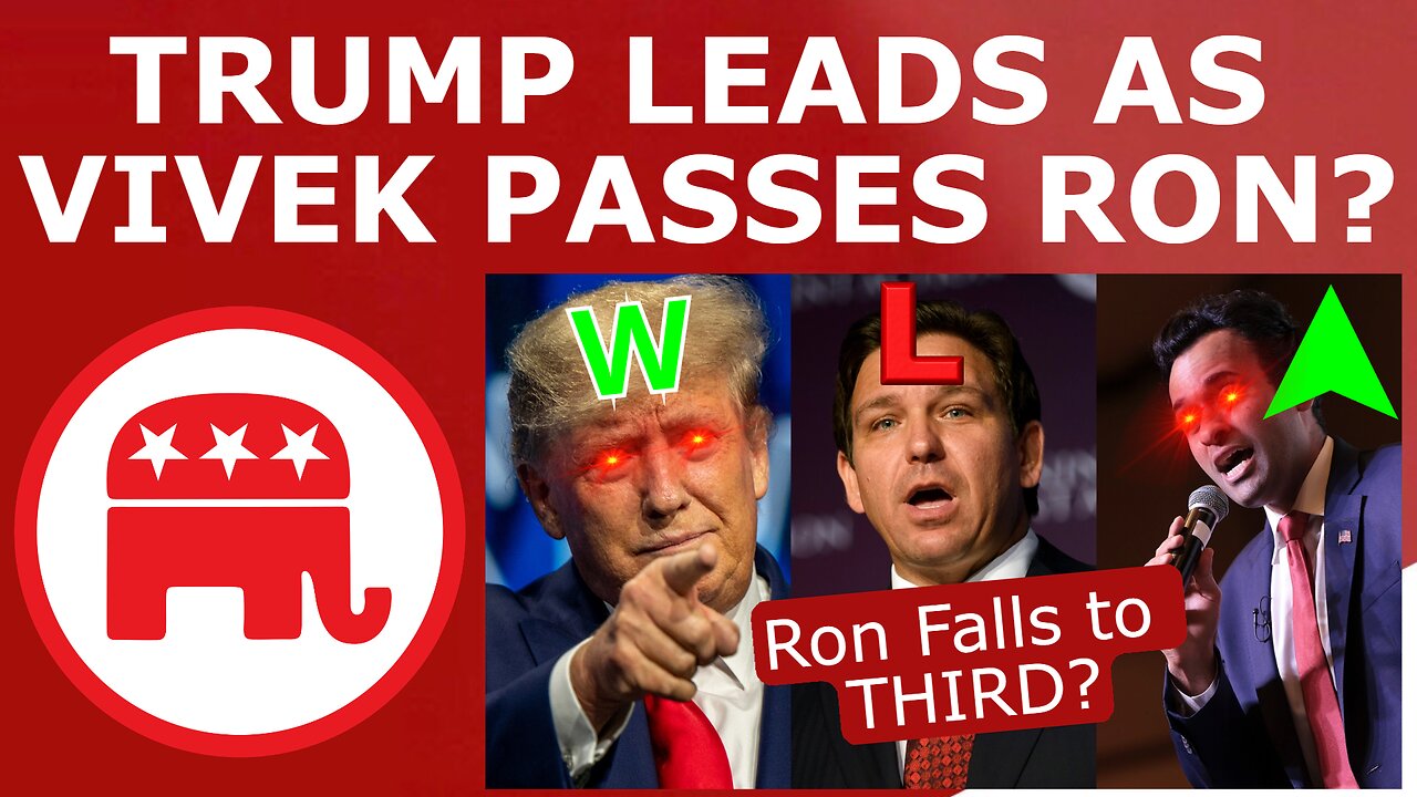 VIVEK PASSES DESANTIS? - New Polls Show Vivek in SECOND as Trump SURGES Even More