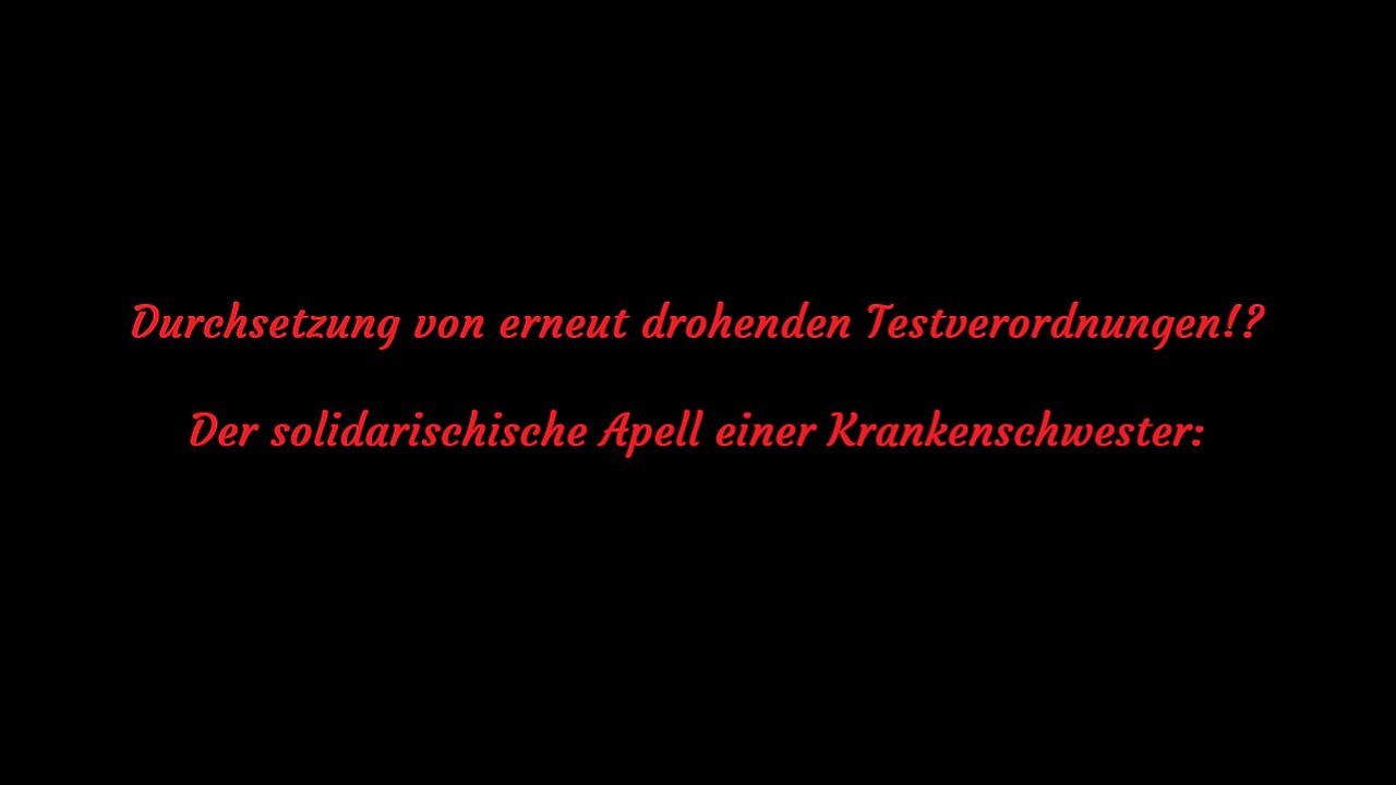 Erste Forderungen nach weiteren Testmaßnahmen im Saarland - Der Apell einer Krankenschwester