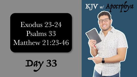 Day 33 - Bible in One Year KJV [2022]