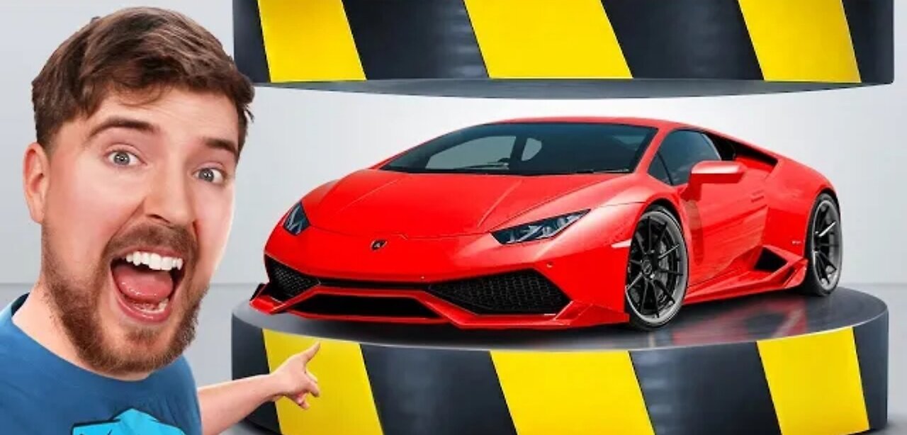 MR BEAST DESTROYED $4CRORE LAMBORGHINI 😱