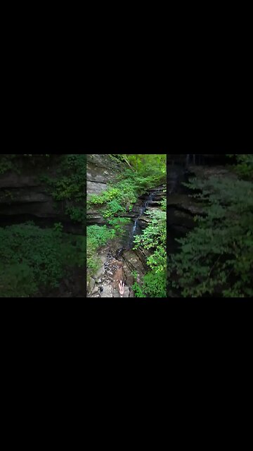 Unreal that our property has this waterfall! #homestead #waterfall #tennessee #offgrid #homesteading