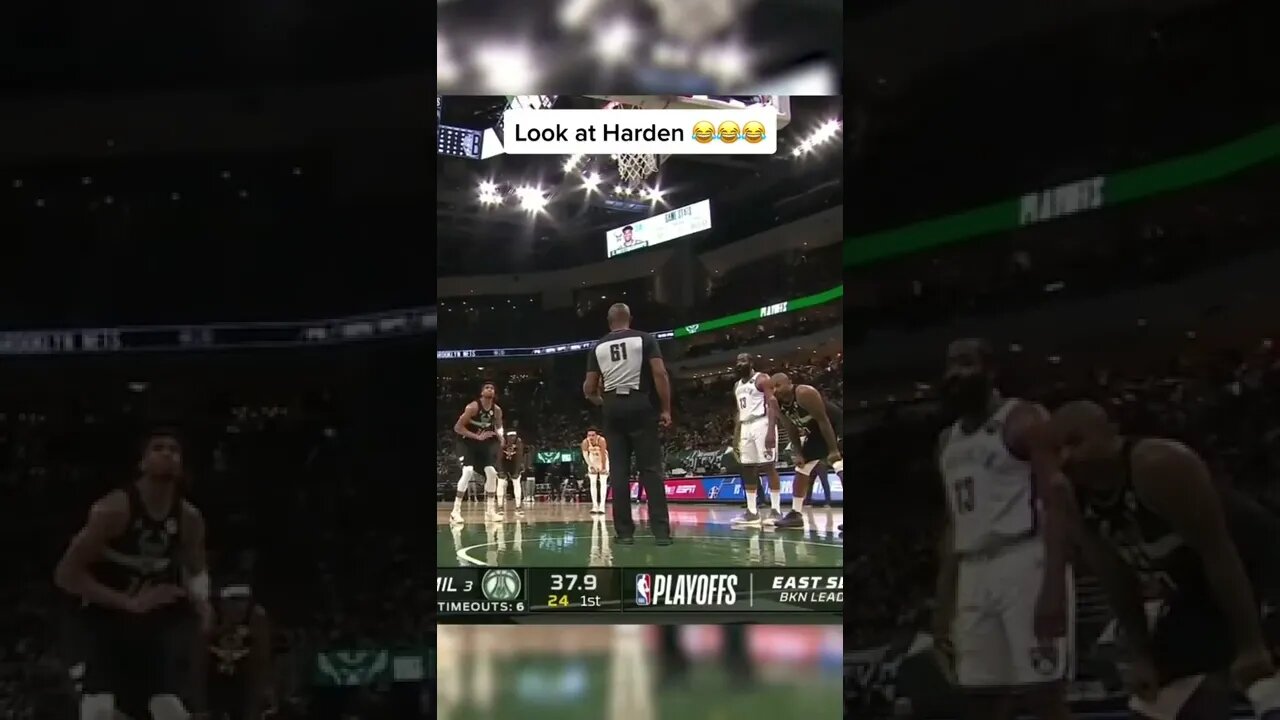 James Harden was fed up with Giannis' free throw routine