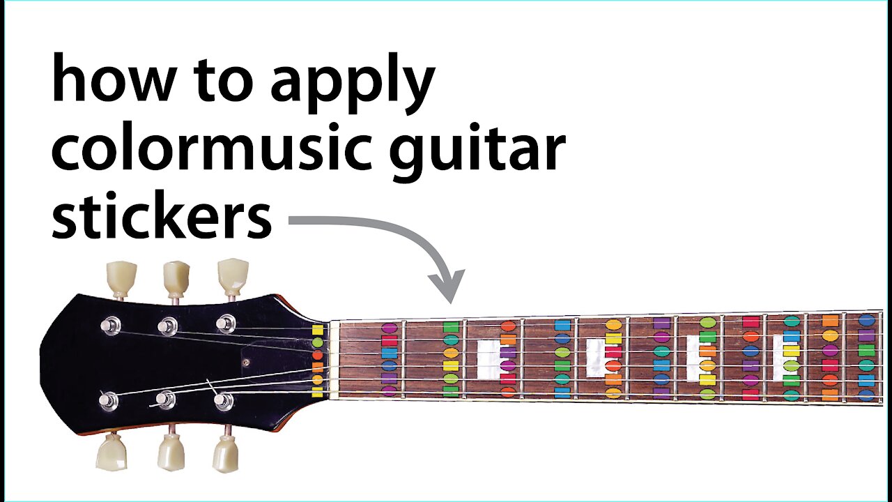 How to Apply ColorMusic Guitar Stickers