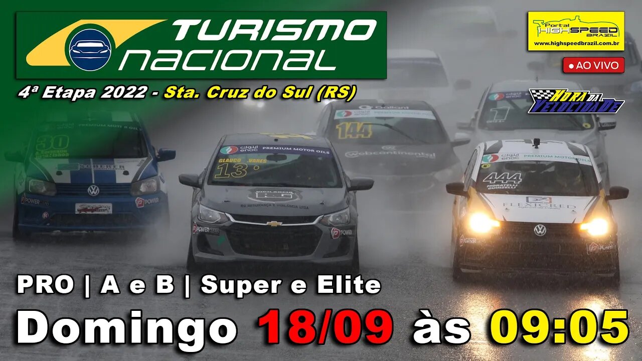 TURISMO NACIONAL | Parte 3 | 4ª Etapa 2022 - Sta. Cruz do Sul (RS) | Ao Vivo