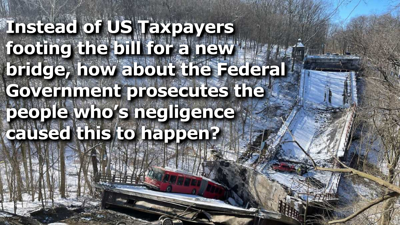 Because Pittsburgh Wouldn’t Pay $1.5M to Repair Collapsed Bridge Fed Govt Paying $25M to Replace It