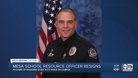 Mesa school resource officer admits to sex acts at work