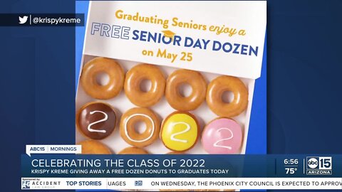 Graduating seniors can get free donuts on Wednesday