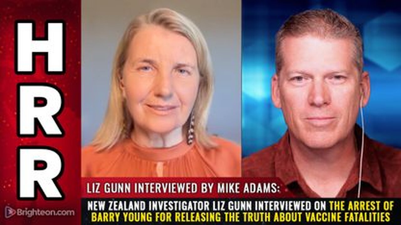 Liz Gunn interviewed on the arrest of Barry Young for releasing the TRUTH about vaccine fatalities