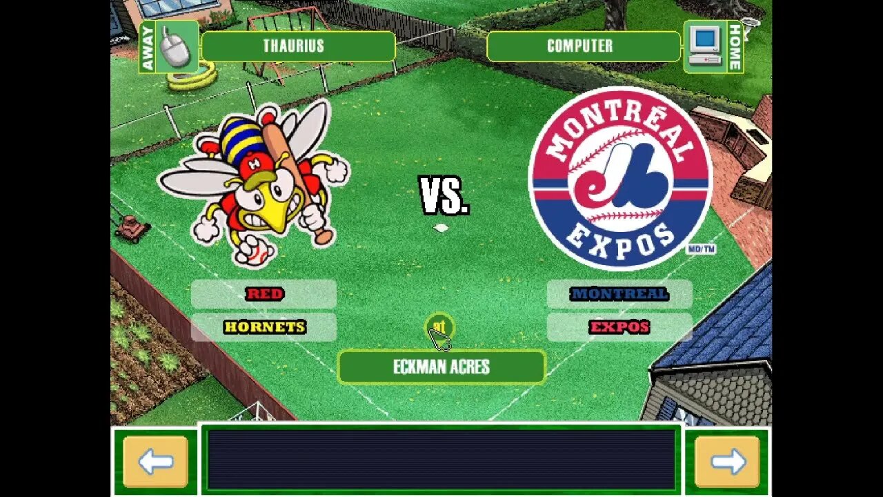 Backyard Baseball 03: Red Hornets Season Game 5