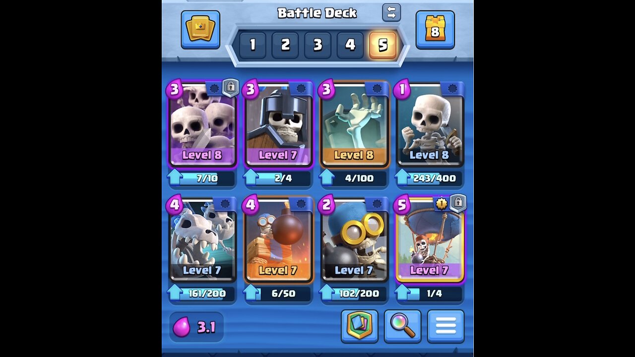 Skeleton only deck