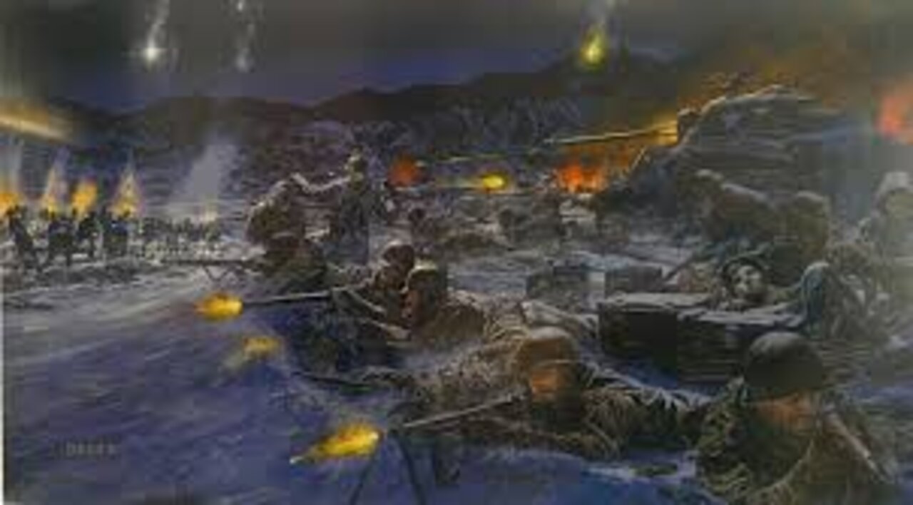 The forgotten heroes east of Chosin, Episode:4. "Hold out one more night and we've got it made."