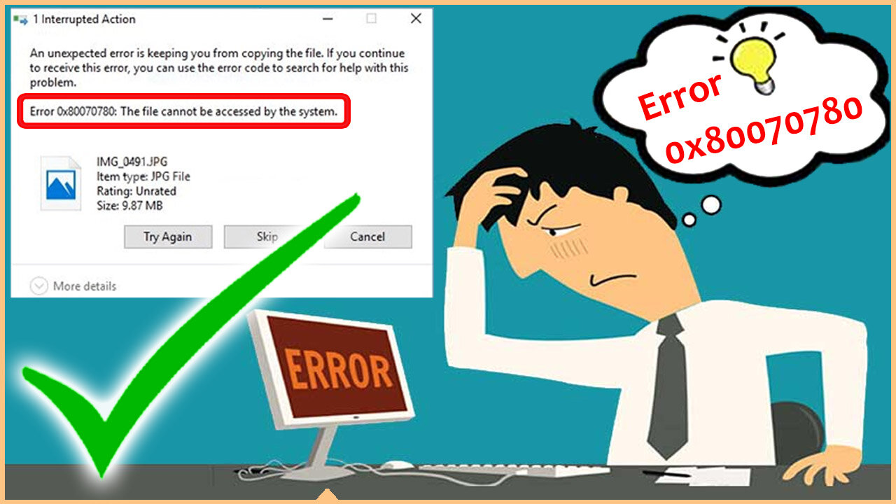[Fixed]✔️ File Cannot Be Accessed by the System Windows Error 0x80070780