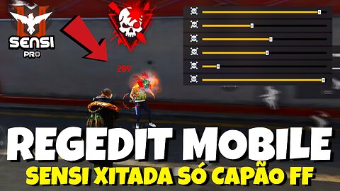 ATUALIZAÇÃO!! REGEDIT GRÁTIS MACRO CHINESA FREE FIRE SÓ CAPÃO VERMELHO NA RANQUEADA