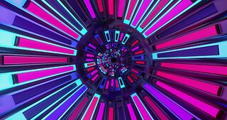 👍 vj loop background 3d [extruding colorful neon tunnel screensaver 4k free]