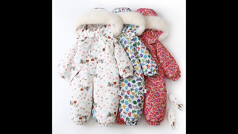 Winter Kid's Hooded Romper