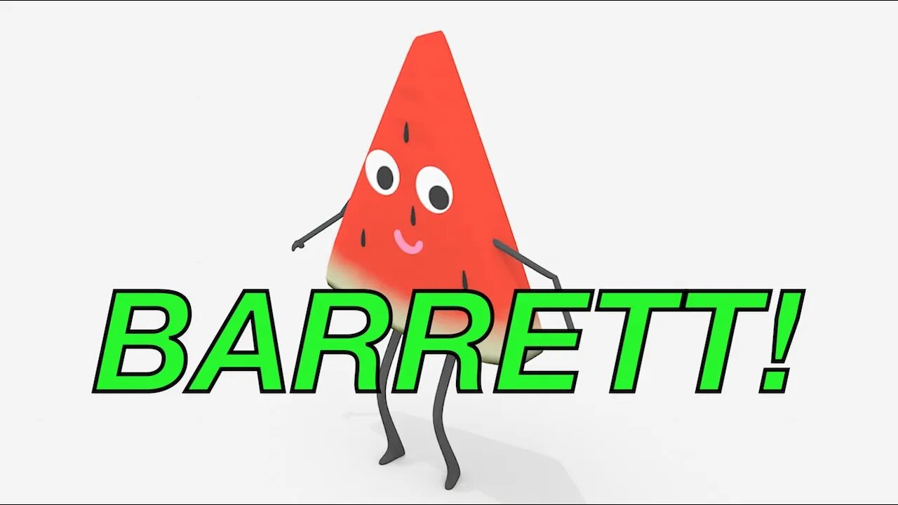 Happy Birthday BARRETT! - WATERMELON Birthday Song