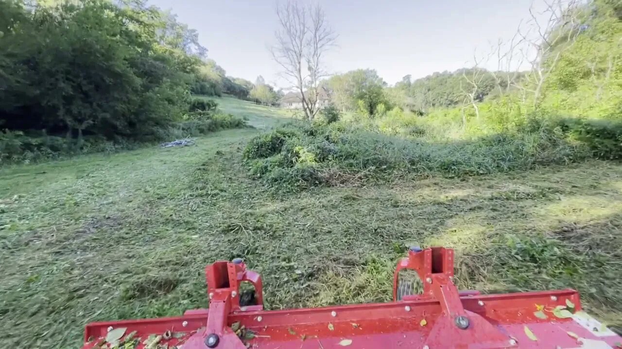 Ventrac 4500Y diesel with tough cut NEW PROJECT! clearing for food plots and new trail.