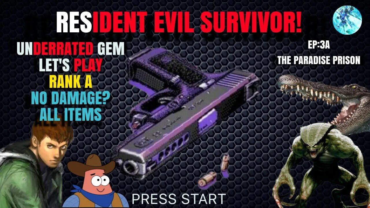 LET'S PLAY RESIDENT EVIL SURVIVOR EP:3A THE PARADISE PRISON FT: PATRICK STAR MEME 4K 60FPS #gaming