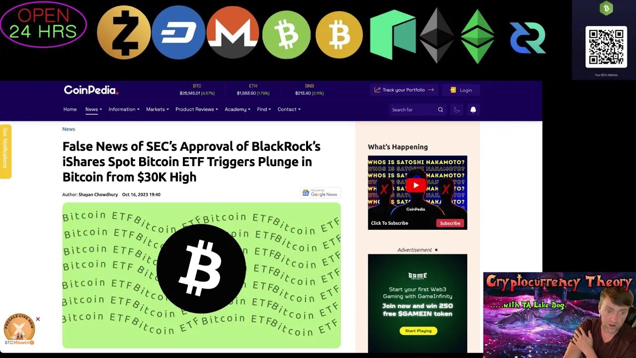Crypto Prices - Monday Pump