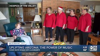 Special visit from choir leads to Valley woman with Alzheimer's singing along