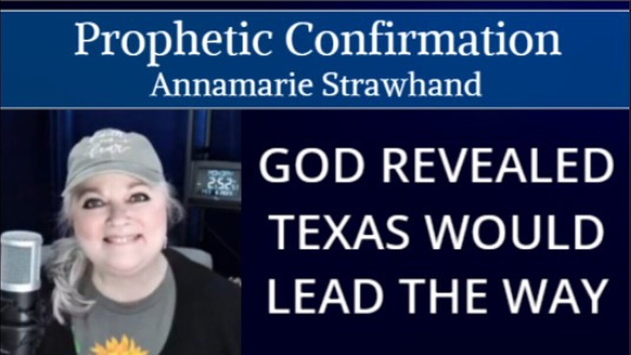 Prophetic Confirmation: GOD REVEALED TEXAS WOULD LEAD THE WAY.