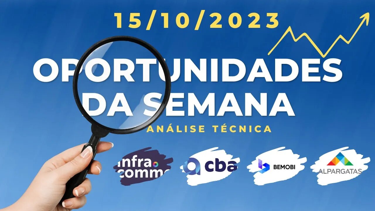 GRANDES OPORTUNIDADES DA SEMANA !! CAUTELA COM MERCADO. ANÁLISE TÉCNICA ALPA4 CBAV3 IFCM3 BMOB3