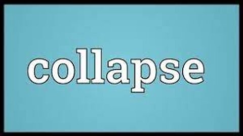 The Collapse Will Happen Slowly, Then Suddenly