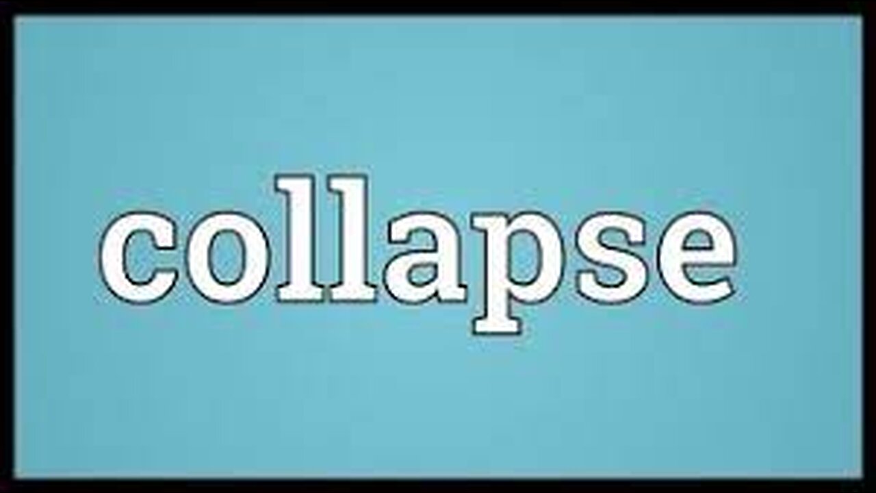 The Collapse Will Happen Slowly, Then Suddenly