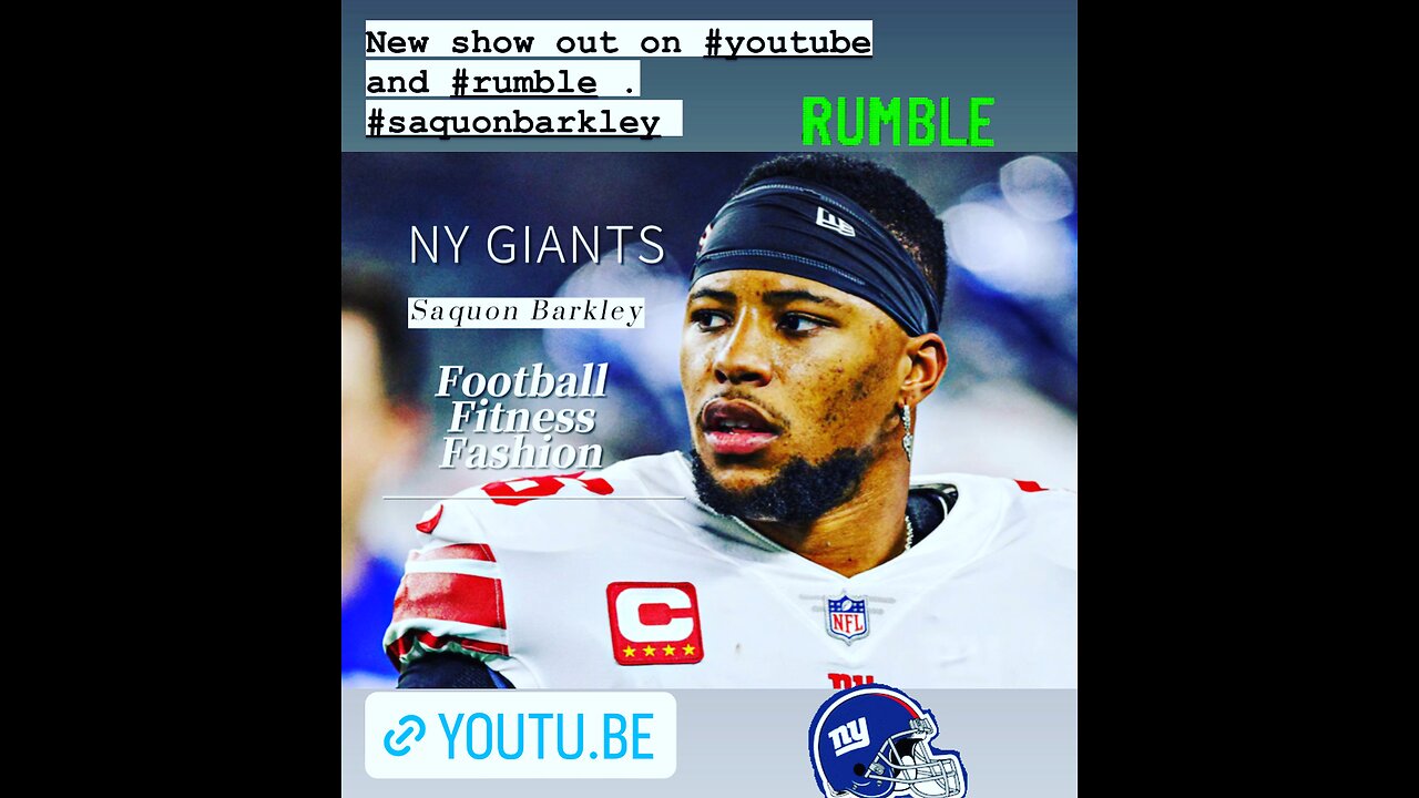 Saquon Barkley come back year. Tribute to he’s fashion, fitness and Giants season .